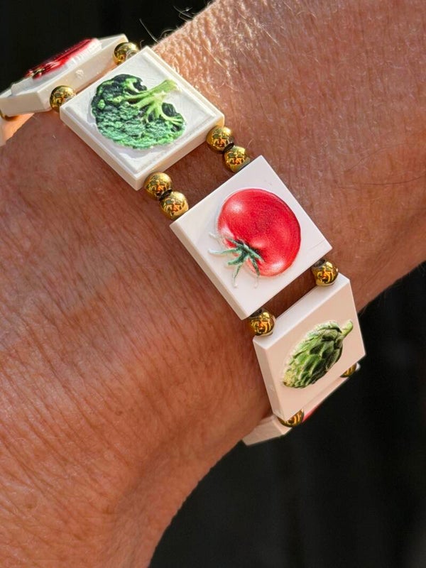 Bracelet légumes de saison en briques LEGO® 3D fait main — LeKlic