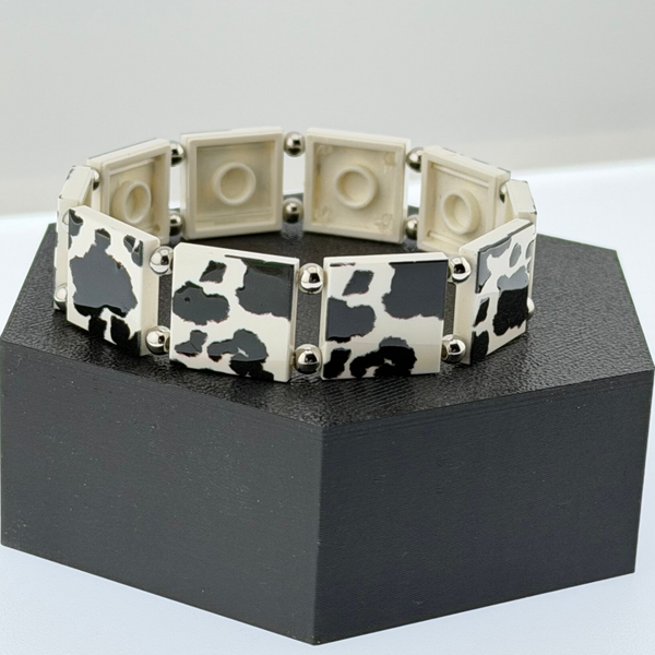 Bracelet briques lego motif Vache