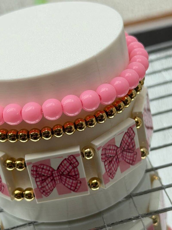 Pack Essentiel – Nœuds Vichy Pink