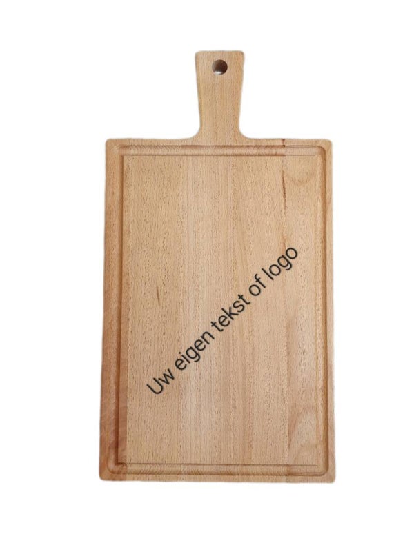 Beuken Borrelplank met uw eigen ontwerp