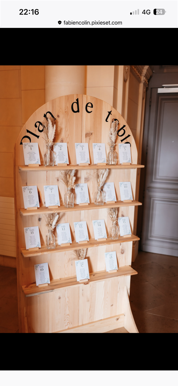 Présentoir de mariage