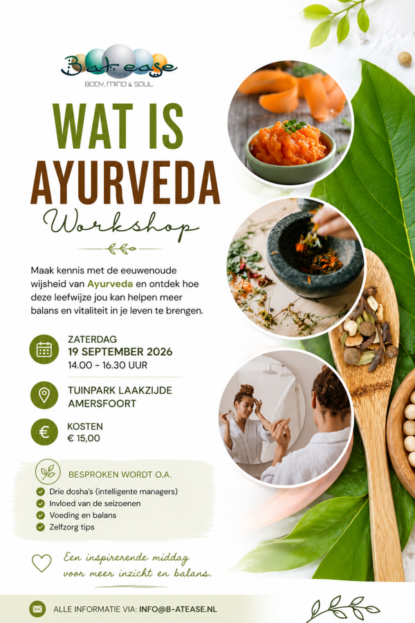 Workshop 'Wat is Ayurveda'