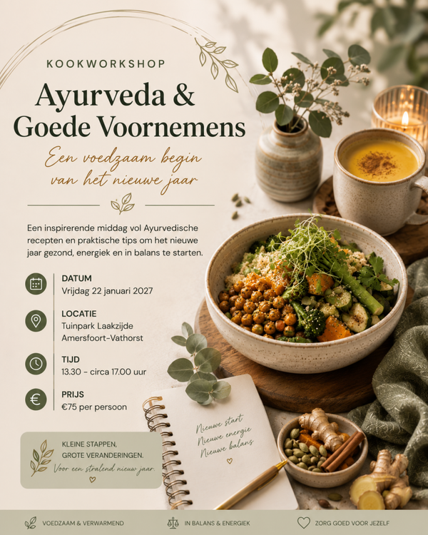 Kookworkshop Ayurveda & Goede Voornemens