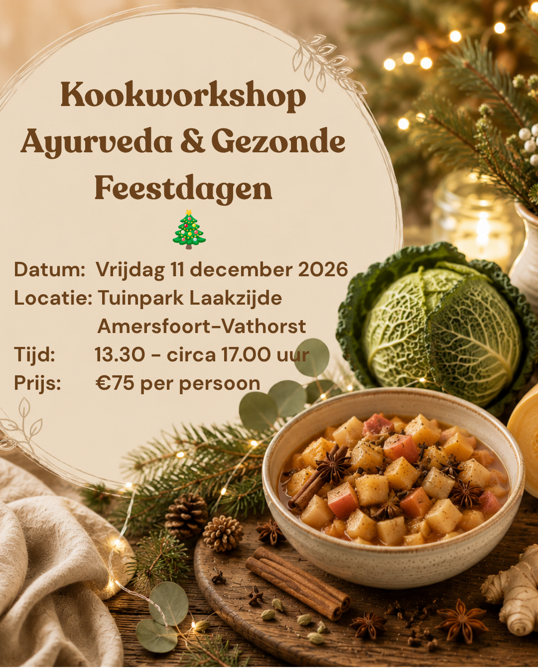 Kookworkshop Ayurveda & Gezonde Feestdagen
