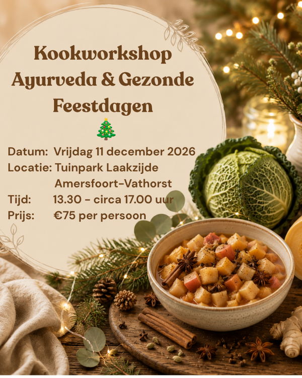 Kookworkshop Ayurveda & Gezonde Feestdagen