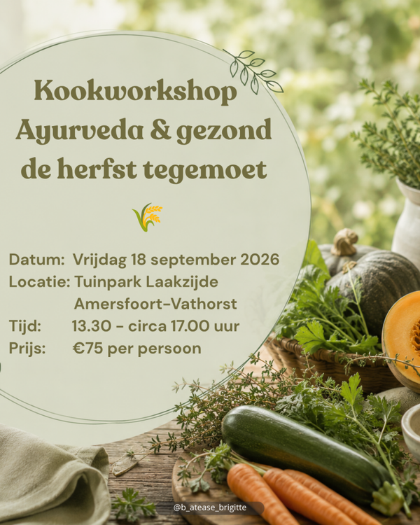 Kookworkshop Ayurveda & Gezond de herfst tegemoet