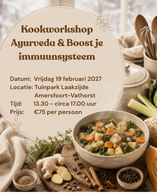 Kookworkshop Ayurveda & Boost je Immuunsysteem