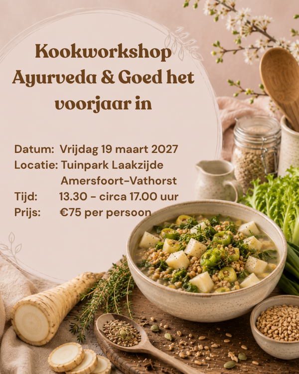 Kookworkshop Ayurveda en Goed Het Voorjaar In