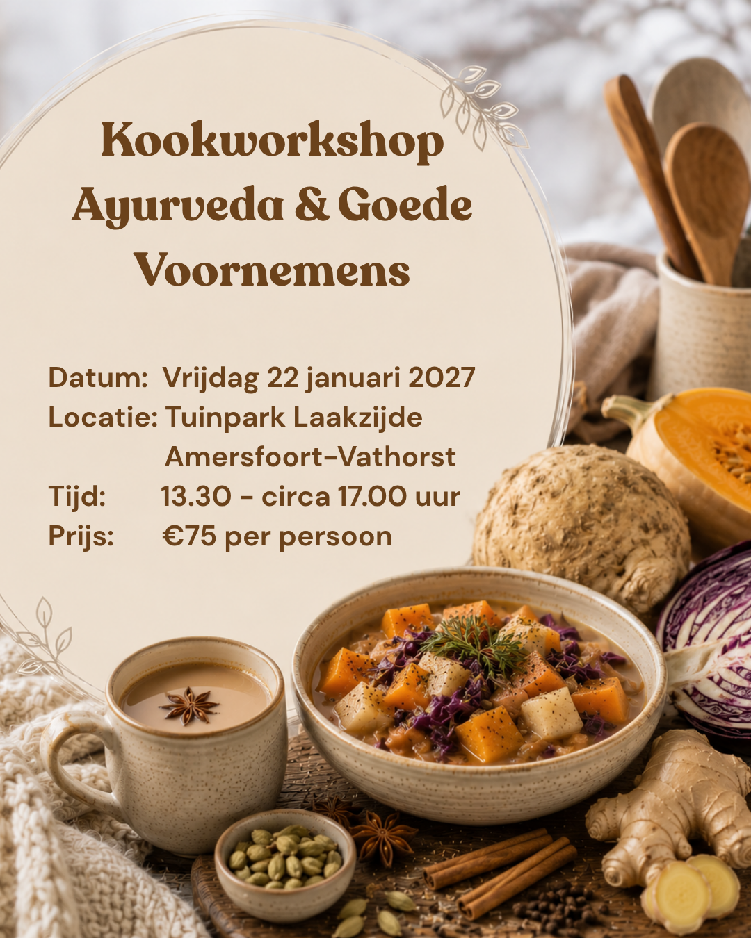 Kookworkshop Ayurveda & Goede Voornemens