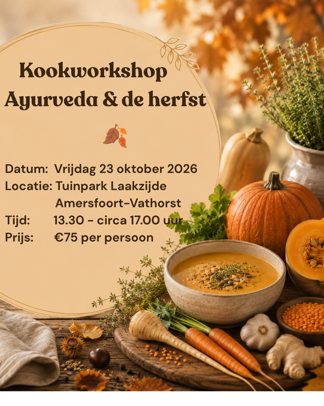 Kookworkshop Ayurveda & De Herfst