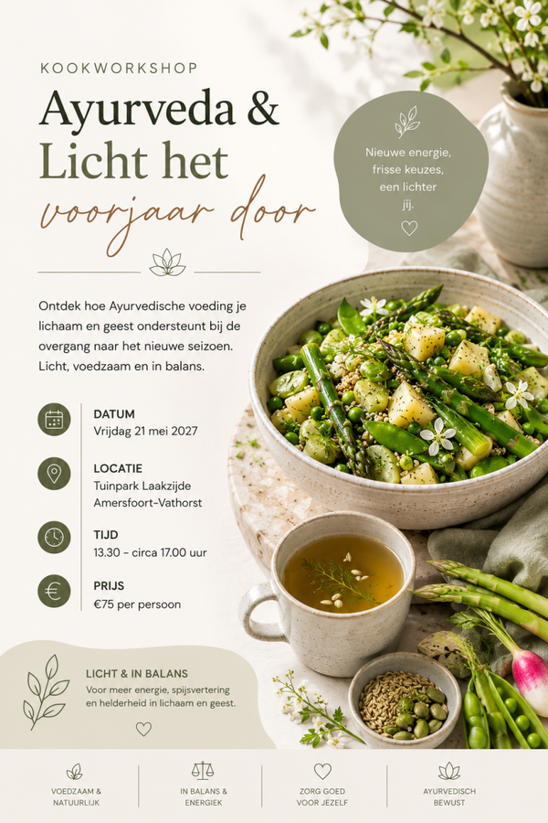 Kookworkshop Ayurveda & Licht het voorjaar door