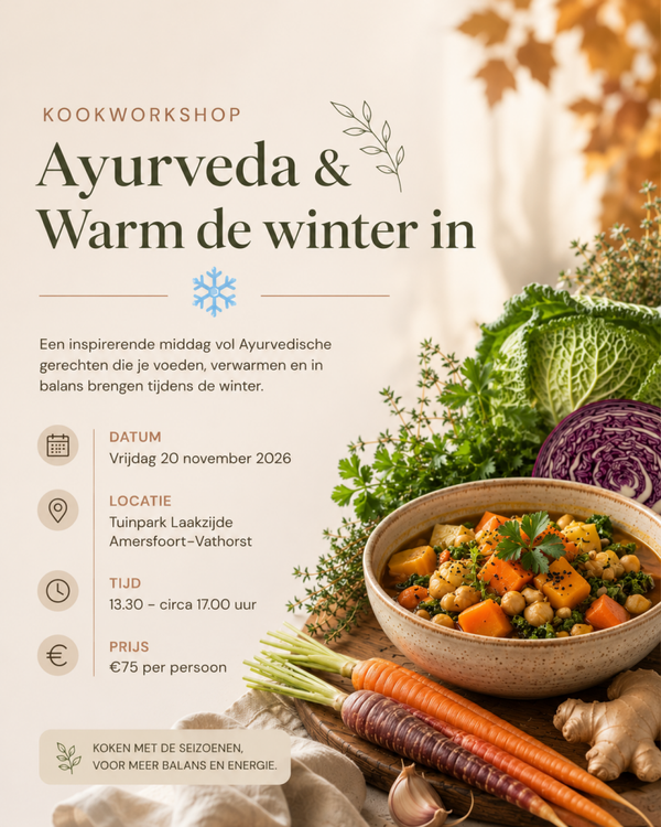 Kookworkshop Ayurveda & Warm de Winter in