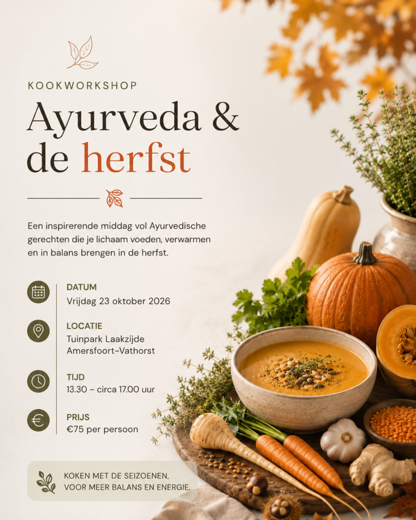 Kookworkshop Ayurveda & De Herfst