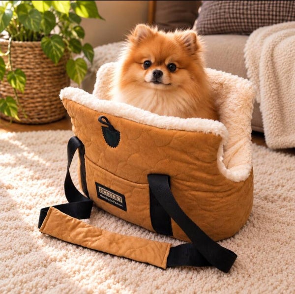 Caren B honden draagtas Cognac