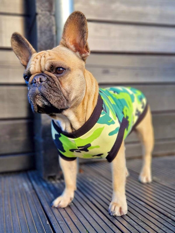 Caren B Hondenshirt Free Time Camo
