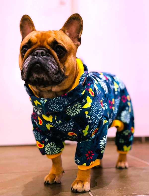 Caren B hondenpyjama birdies and butterflies