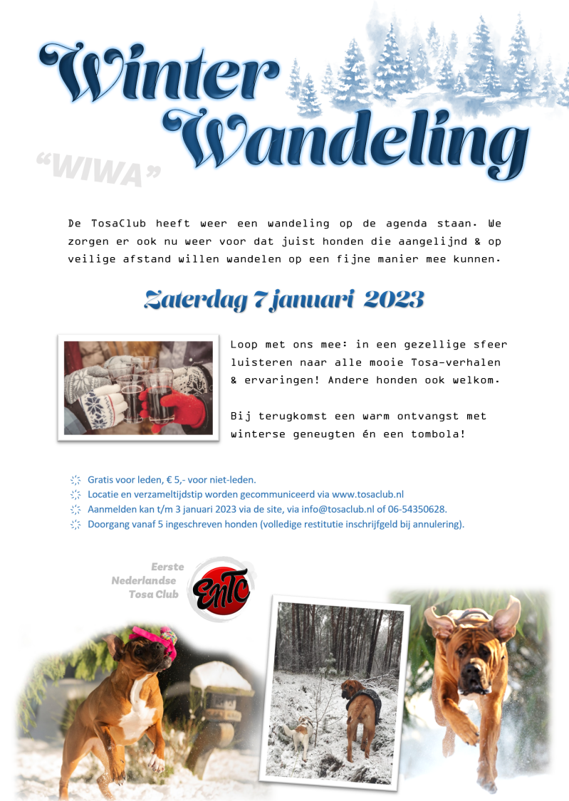 Tosa Club winter wandeling