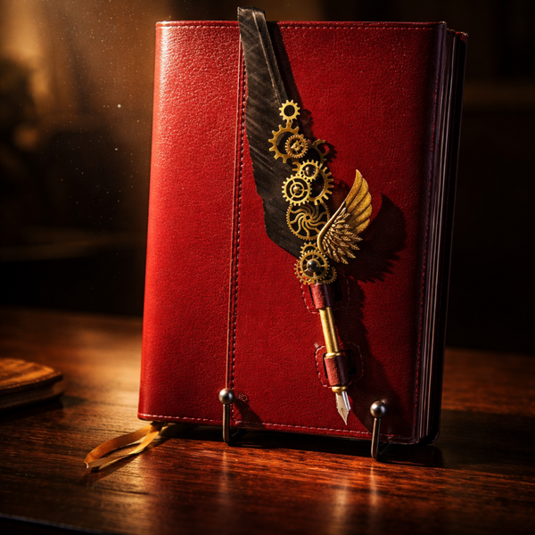 carnet bordeaux profond