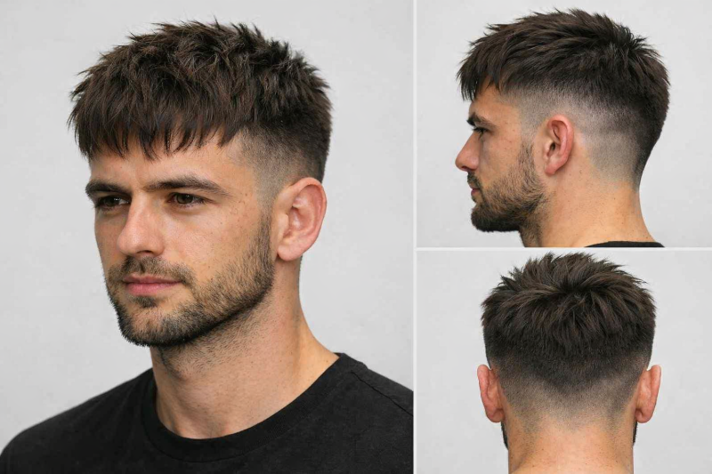 messy textured fringe