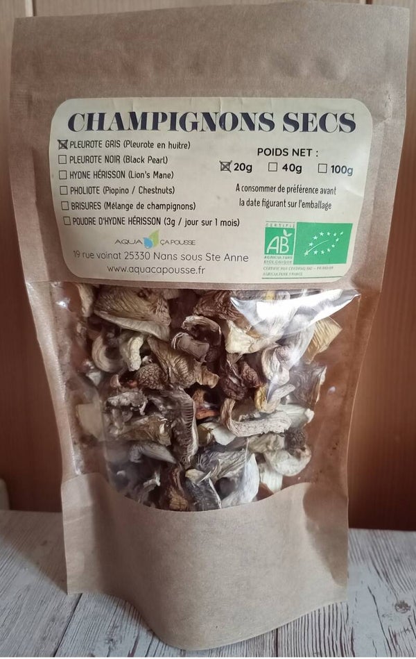 Pleurotes déshydratés BIO sachet de 20g