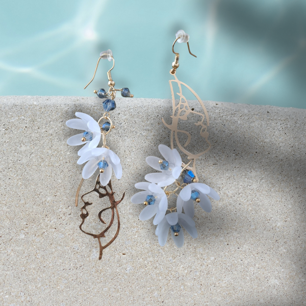 Boucles d'oreilles visage