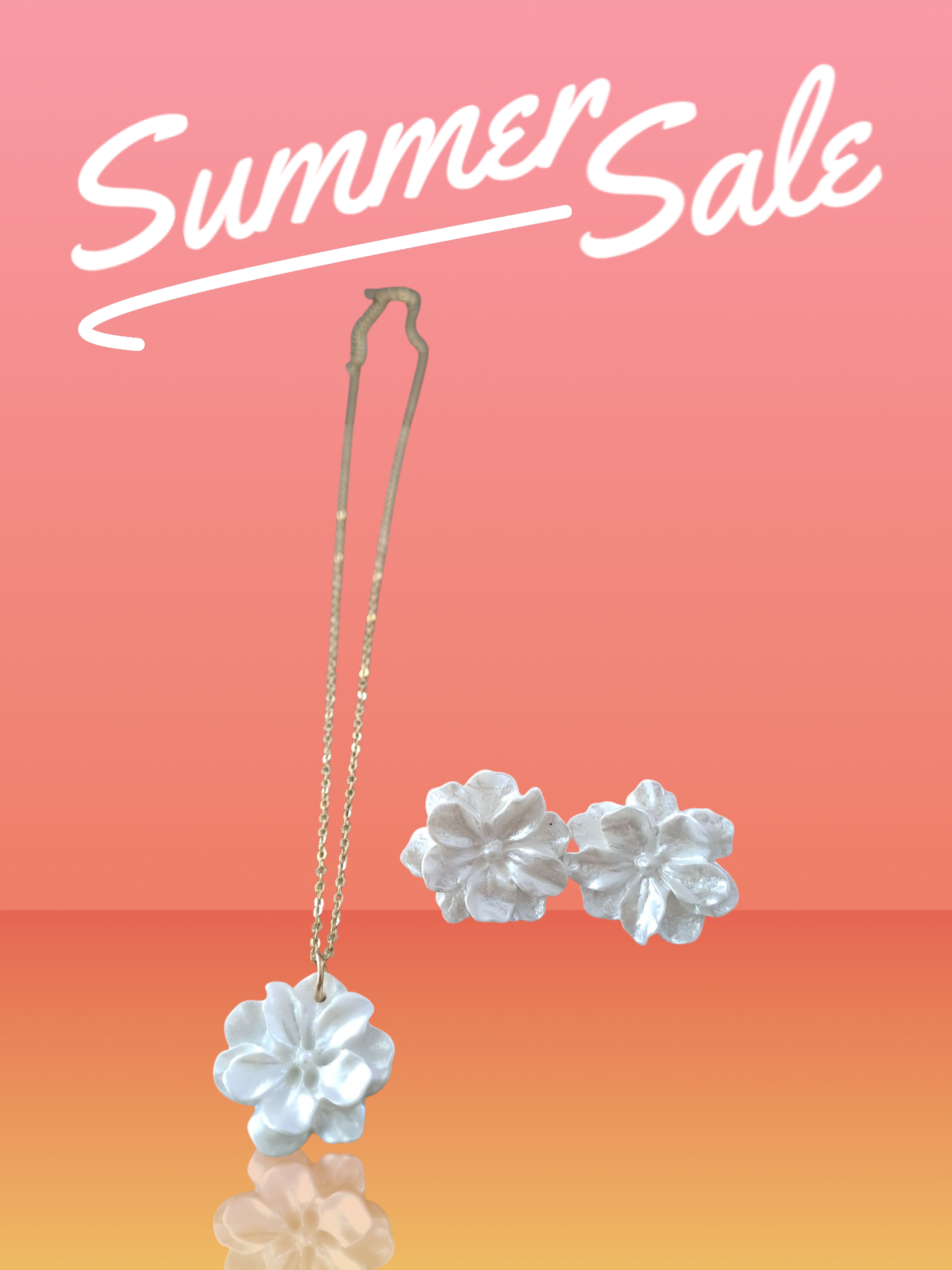 Parure fleurs blanches