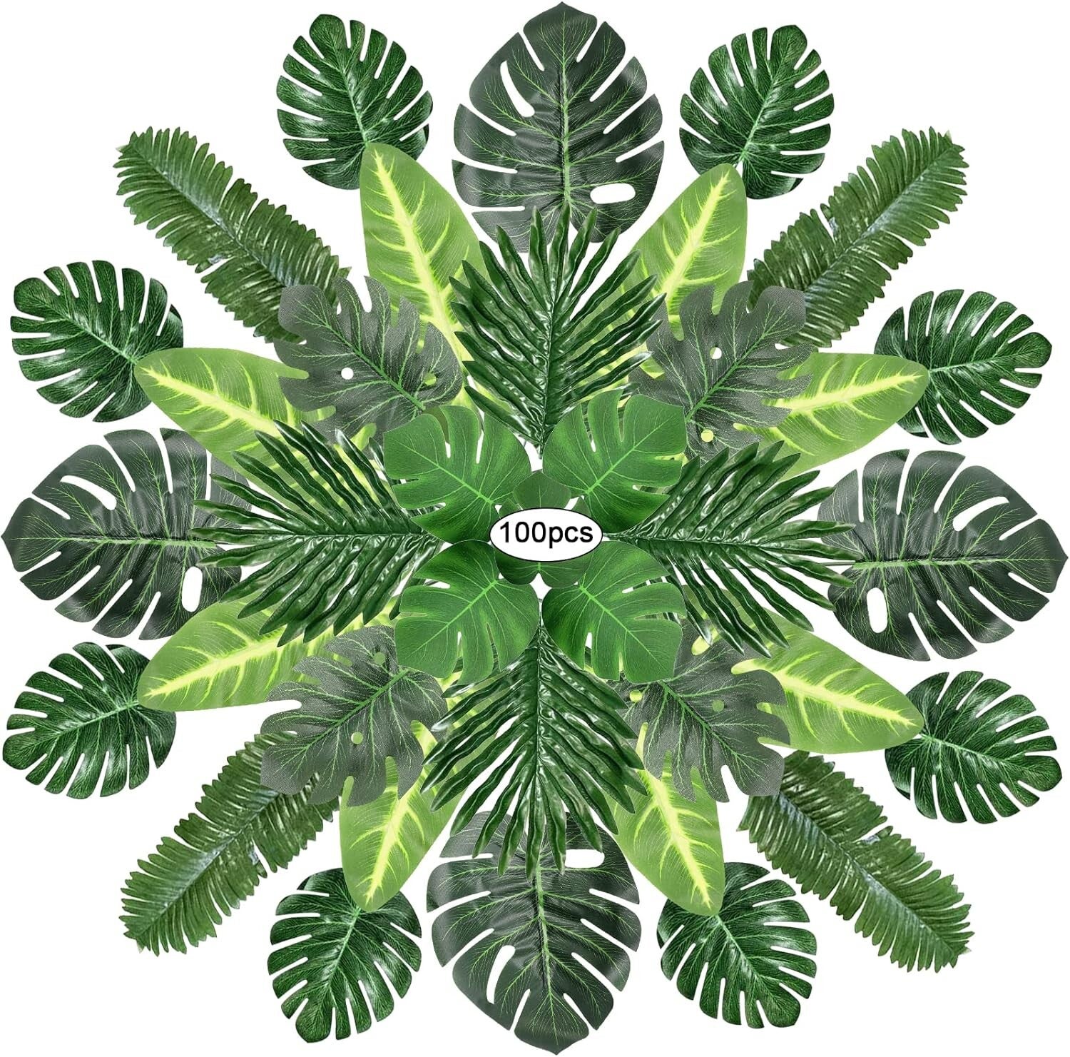100 pièces de palmier, artificielles