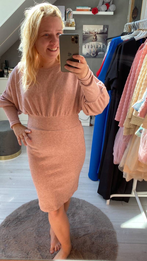 Amara sweater dress | Roze