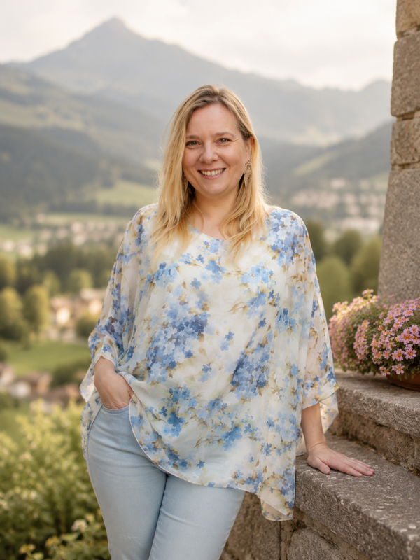 Top Elise | Blauw
