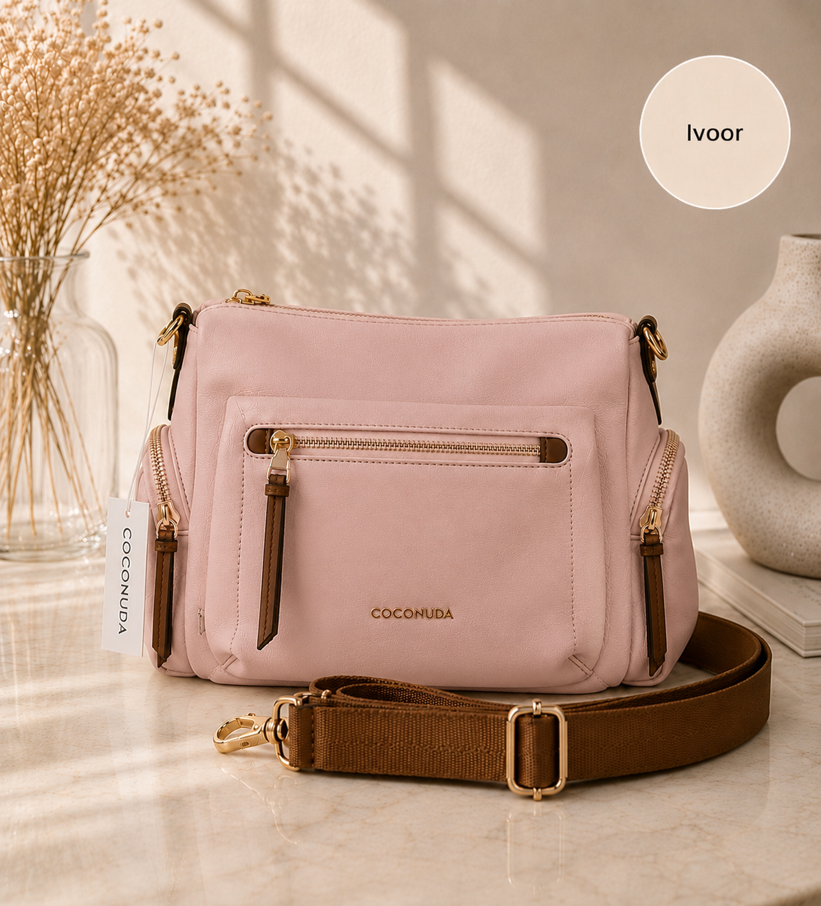 Tas Fleur | roze