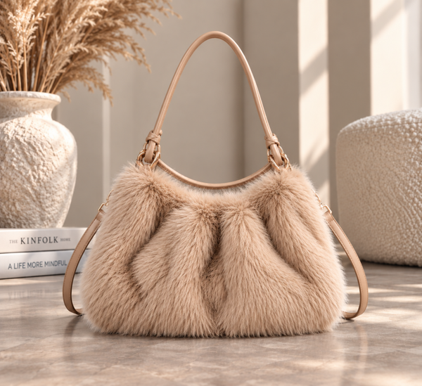 Lady Fluffie tas | Camel