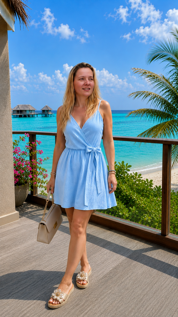 Jurk Roos | blauw