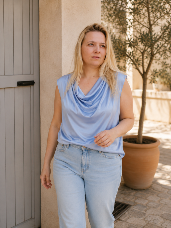 Top Vera | baby blauw