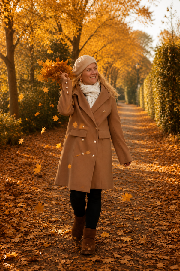 Mantel coat Jasmijn camel