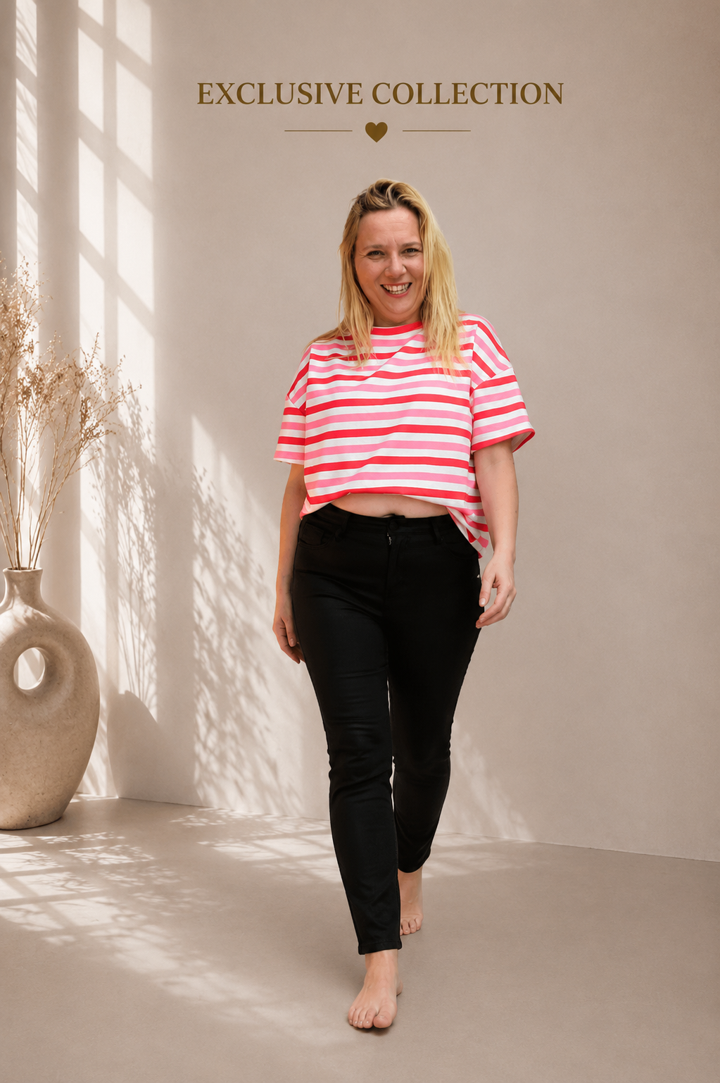 Stripe Fucshia | Sandra