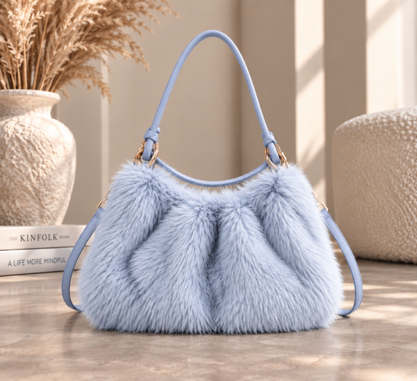Lady Fluffie tas | Blauw