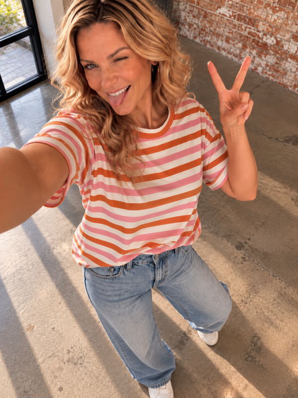 Stripe Orange | Sandra