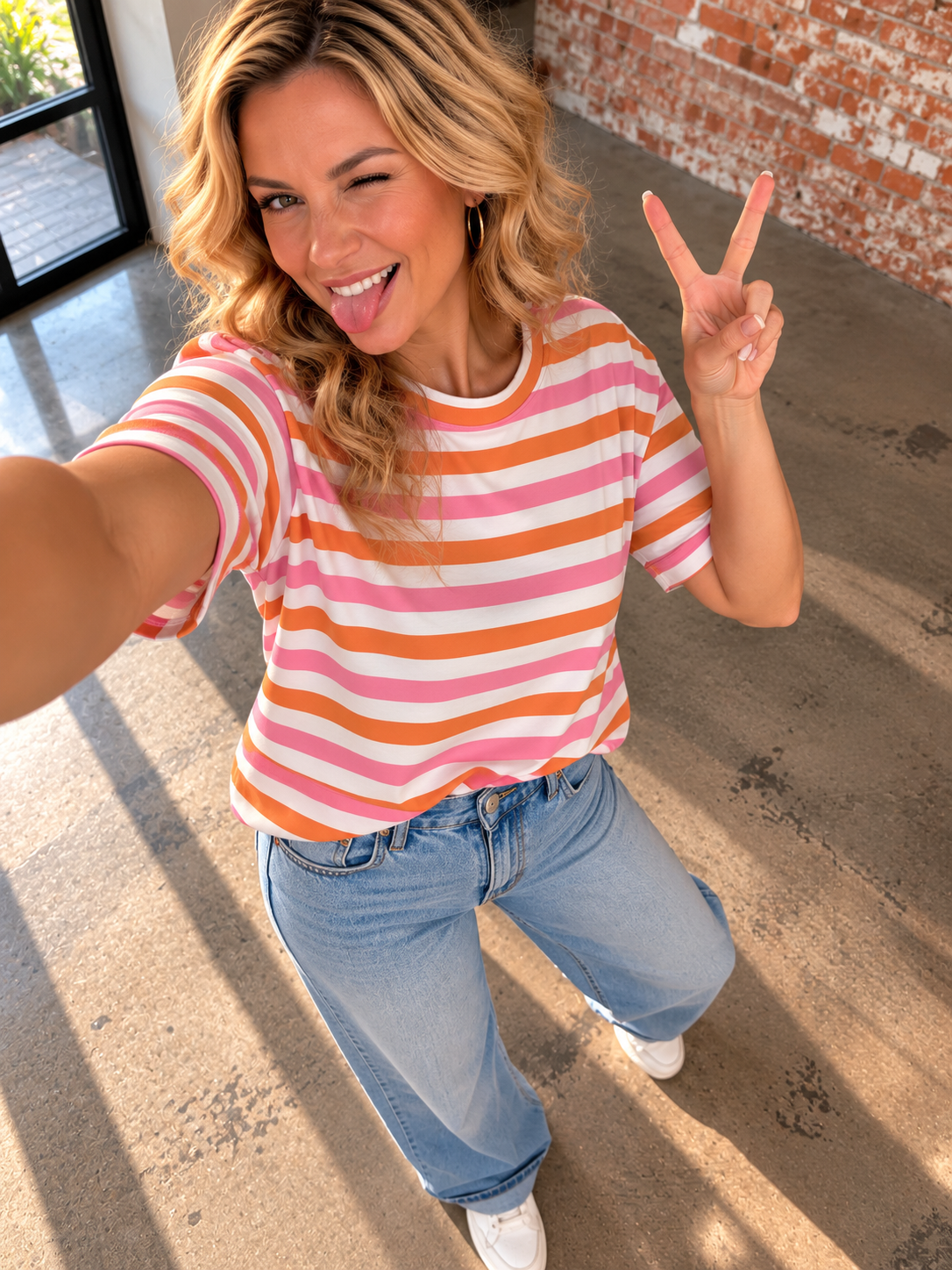 Stripe Orange | Sandra