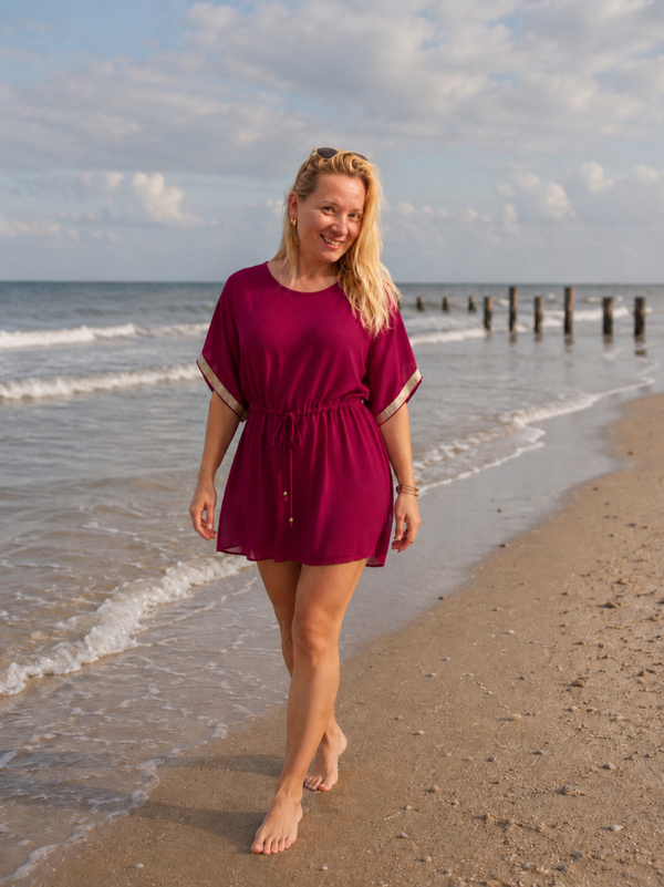 Beach blouse | burgundy M