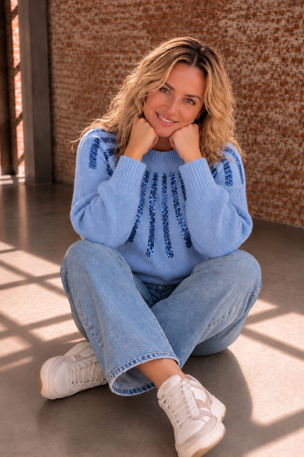 Sweater Marlies Blauw