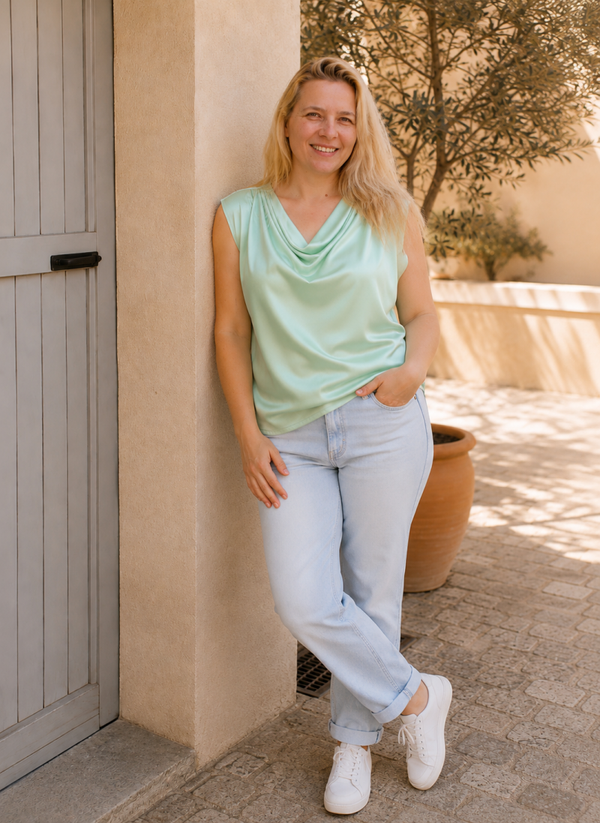 Top Vera | licht groen