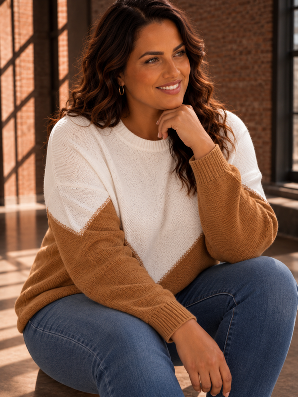 Amy Sweater Beige/bruin
