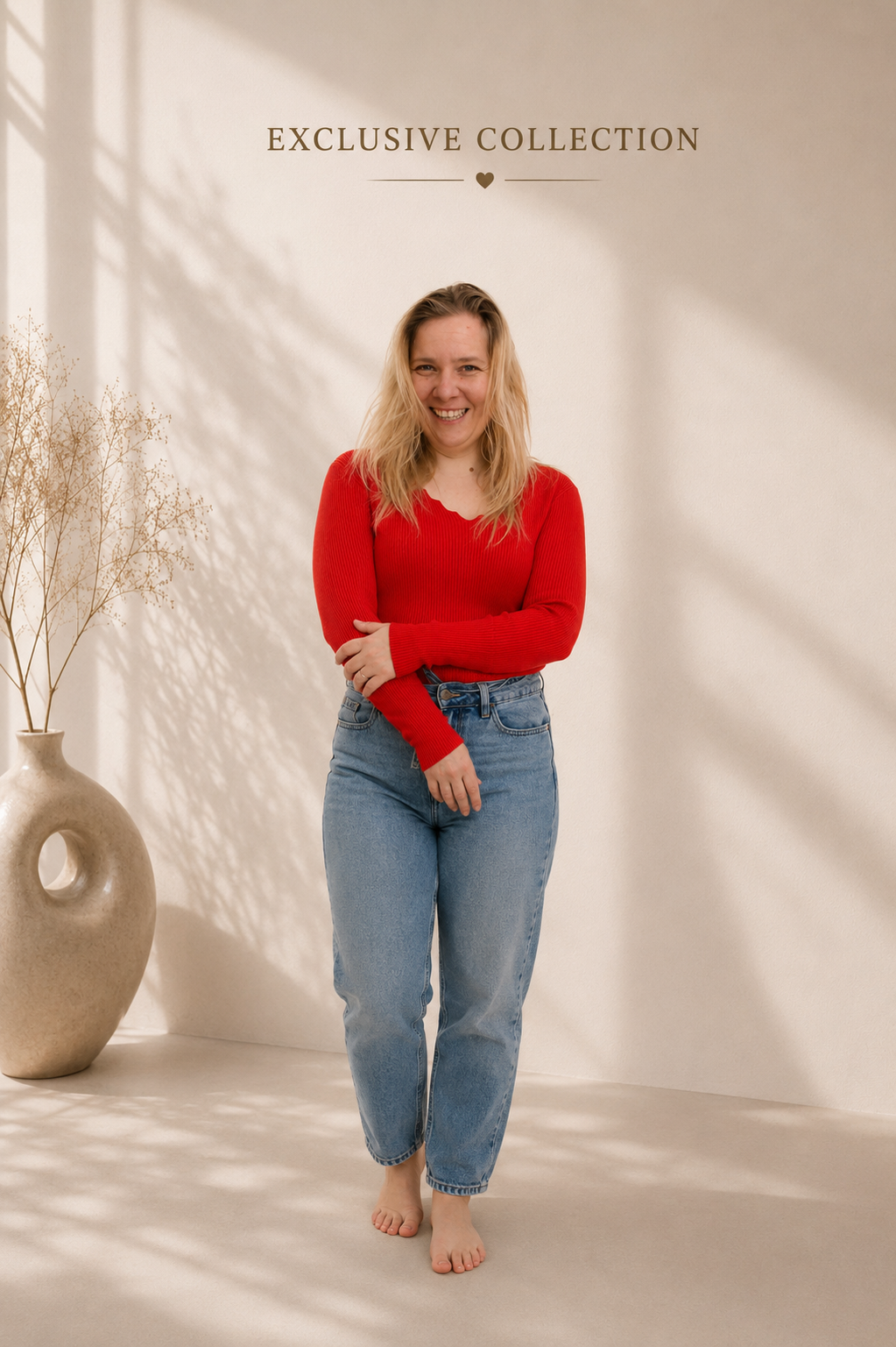 ivy basic | helder rood