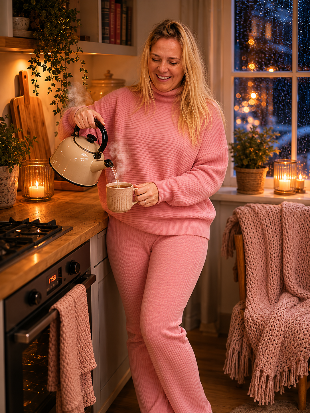 Cozy set Lisanne roze