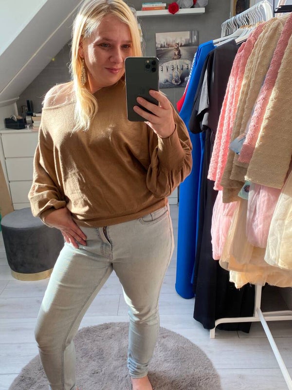 Noa off shoulder | Camel