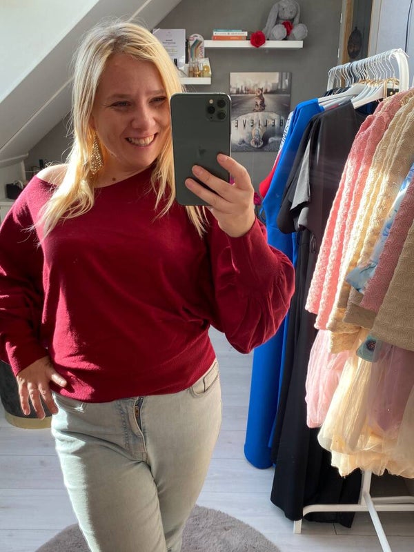 Noa off shoulder | Burgundy