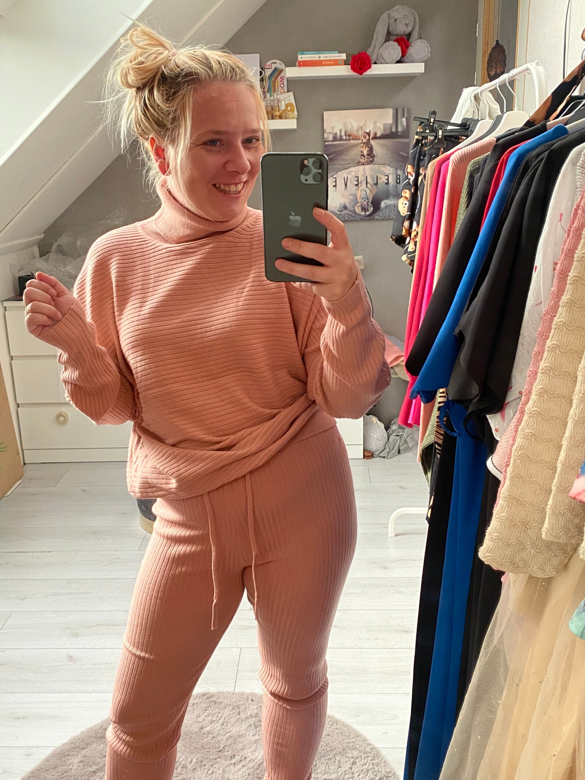 Cozy set Lisanne roze