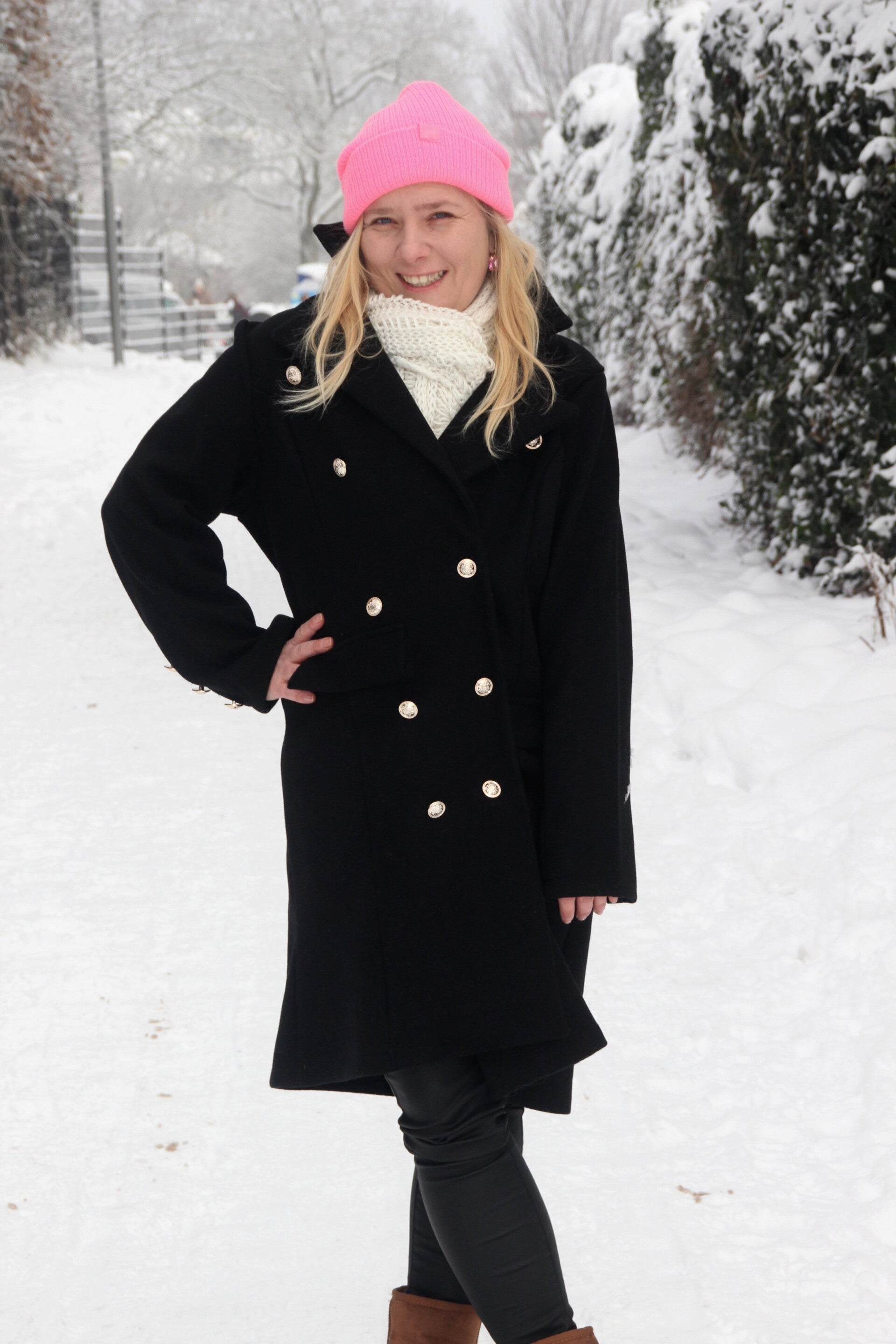 Mantel coat jasmijn zwart 30% korting