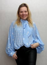 Blouse Camille Blauw