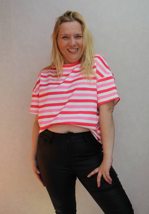 Stripe Fucshia | Sandra